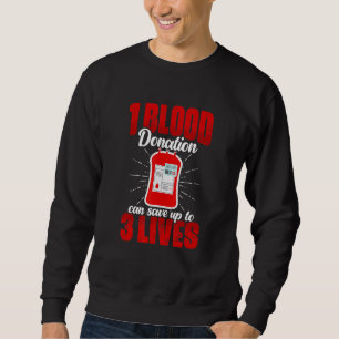 1 Blutspende Phlebotomist Blutspende Blo Sweatshirt