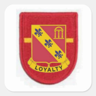 1. BN 319. FELDKÜNSTLERISCHE FLASH/DUI-STICKER QUADRATISCHER AUFKLEBER