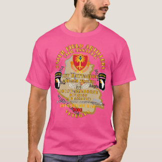 1. Bn 320. FA 101st Div Invasion 2003 w OM Abzeich T-Shirt