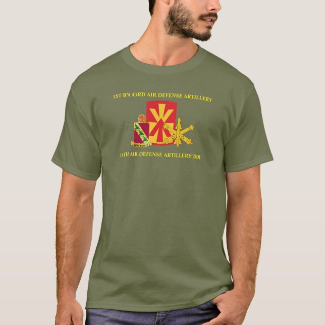 1. BN 43RD LUFTVERTEIDIGUNGSKÜNSTLER 11. LUFTVERTE T-Shirt (Vorderseite)