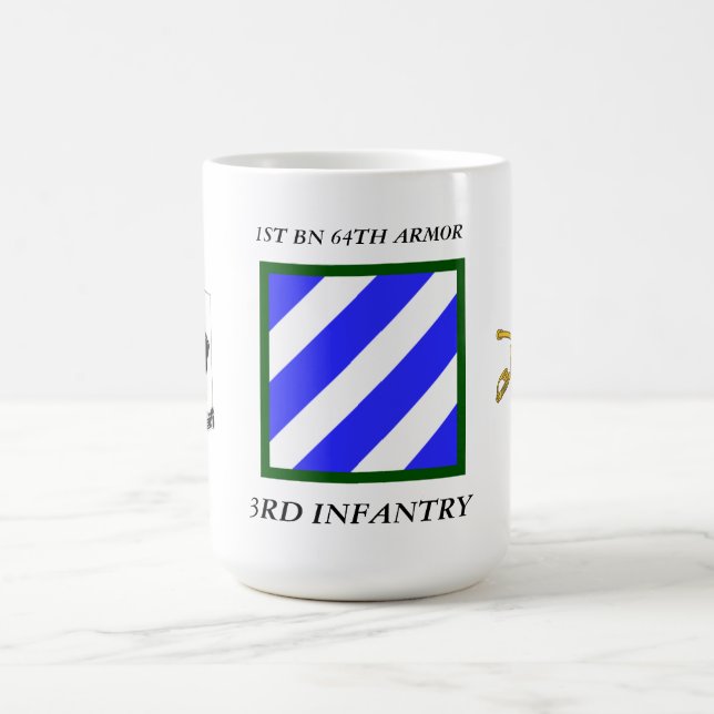 1. BN 64. ARMOR 3. INFANTRIEDIVISION KAFFEETASSE (Mittel)