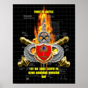 1. BN (ABN) 320. FA des 82. Im Flugzeug Poster