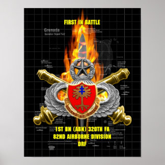 1. BN (ABN) 320. FA des 82. Im Flugzeug Poster