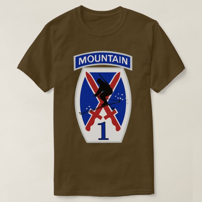 1. Brigade 10. Gebirgsdivision T-Shirt (Design vorne)