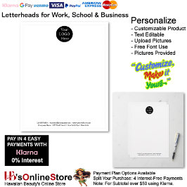 1 Business White Logo Letterhead Business Brand Briefbogen