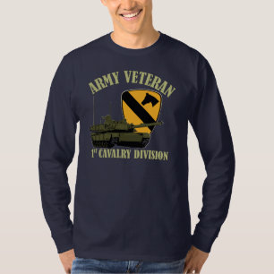 1. Cav Armee-Tierarzt - grüner Behälter T-Shirt