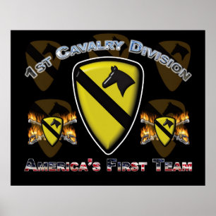 1. Cav Fort Hood Texas Poster