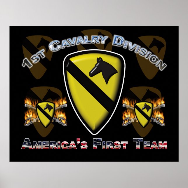 1. Cav Fort Hood Texas Poster (Vorne)