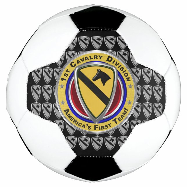 1. Cavalry Division America's "First Team" Fußball (Vorderseite)