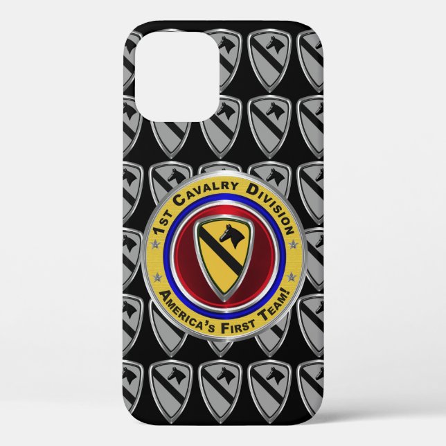 1. Cavalry Division "First Team" Case-Mate iPhone Hülle (Rückseite)
