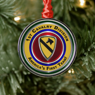1. Cavalry Division Sake Weihnachten Ornament Aus Metall