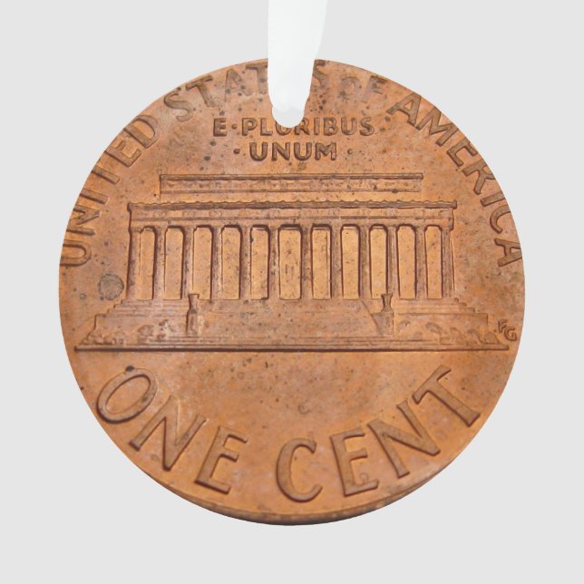 1 Cent Weihnachtsschmuck Ornament (Vorderseite)