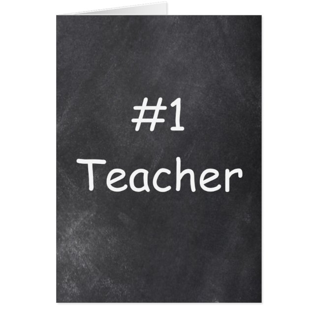 #1 Chalkboard-Design für Lehrer (Vorne)