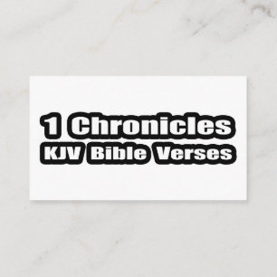 "1 Chronicles KJV Bible Verses" Text Begleitkarte