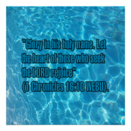 1 Chronik 16:10 WEBU Poster