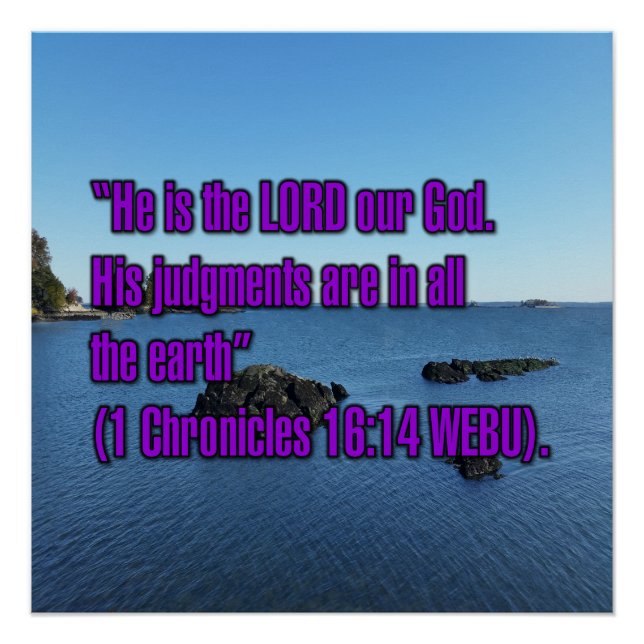 1 Chronik 16:14 WEBU Poster (Vorderseite)