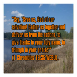 1 Chronik 16:35 WEBU Poster