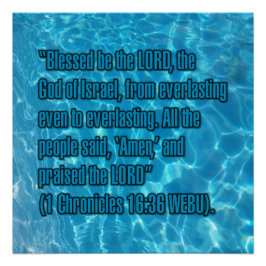 1 Chronik 16:36 WEBU Poster