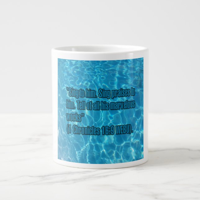 1 Chronik 16:9 WEBU Mug Jumbo-Tasse (Vorderseite)