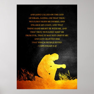 1 Chroniken 4:10 Bibelverse Poster
