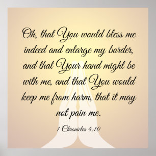 1 Chroniken 4:10 Poster