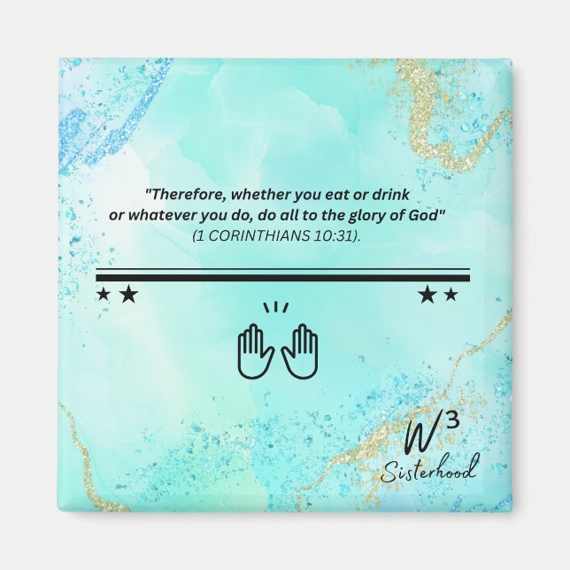 1 Cor 10:31 Magnet (Vorne)