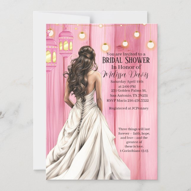 1 Corinthians 13:13 Bridal Shower Invitation Magneteinladung (Vorderseite)