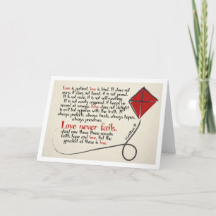 1 Corinthians 13 Anmerkung: Card Blank Inside Karte