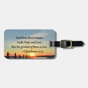 1 CORINTHIANS 13 SONNENGESTALTUNG GEPÄCKANHÄNGER