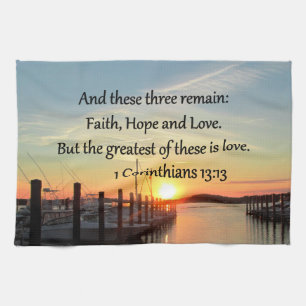 1 CORINTHIANS 13 SONNENGESTALTUNG GESCHIRRTUCH