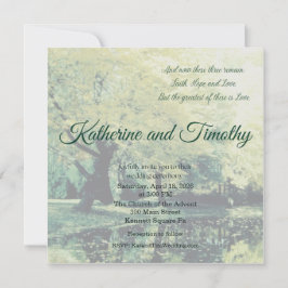 1 Corinthians Vintage Photo Wedding Invitation Einladung