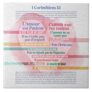 1 Corinthiens 13, Hymne à l’Amour Fliese