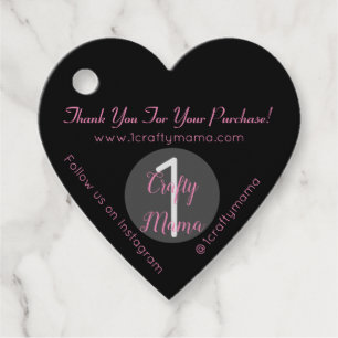 1 Crafty Mama Girly Vielen Dank Geschenkanhänger