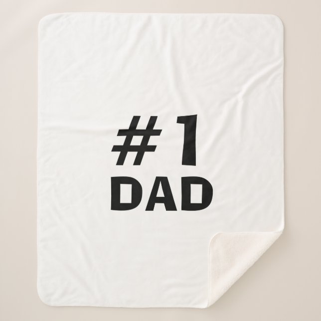 #1 Dad Leather-look Sherpadecke (Vorderseite)