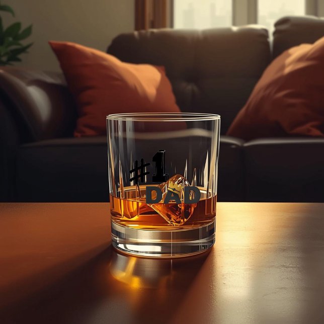 #1 Dad Love Personalized Whiskey Glass Whiskyglas (Von Creator hochgeladen)