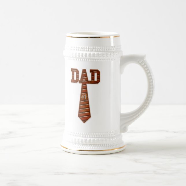 #1 dad stein bierglas (Rechts)