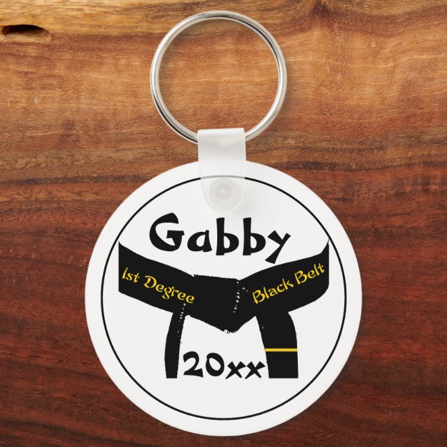 1. Degree Black Belt Schlüsselanhänger (Vorderseite)