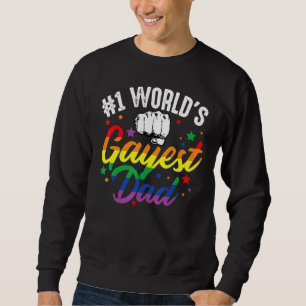 1 Der Gayest-Vater-Vatertag LGBt Pride Rain Sweatshirt