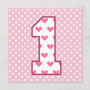 1. der Geburtstags-Name-moderne Herzen V07B des Einladung