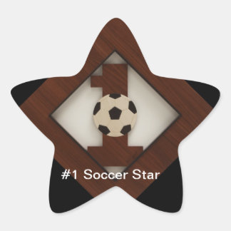 #1 Diamond Soccer Star Aufkleber