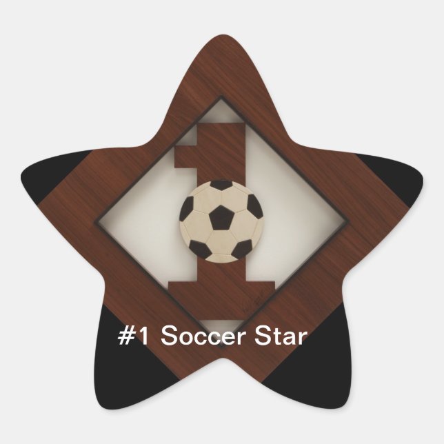 #1 Diamond Soccer Star Aufkleber (Vorderseite)
