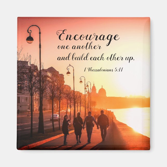 1 Die Thessaloniker 5:11 ermuntern einander zur Bi Magnet (Vorne)