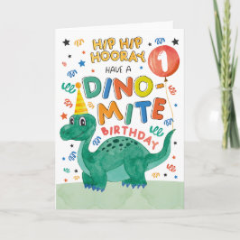 1. Dinosaur Geburtstagskarte | Printable Dinosauri Einladung