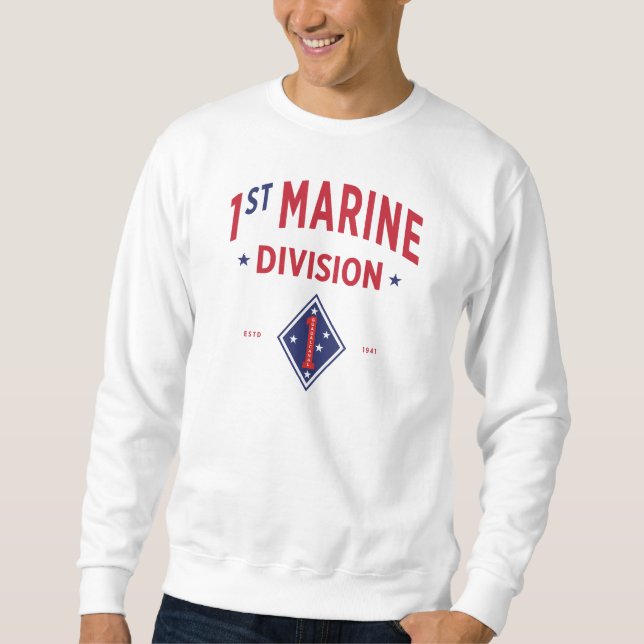 1. Division Marine - Militär der Vereinten Staaten Sweatshirt (Vorderseite)