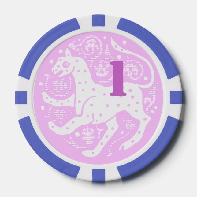 1 Dollar/Euro Casino Chip weiss (Vorderseite)