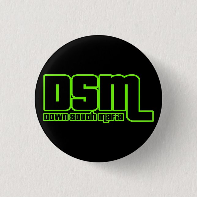 1" DSM Knopf Button (Vorderseite)