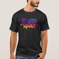 1. erstklassige Tie Dye Zurück zur Schule Lustig L