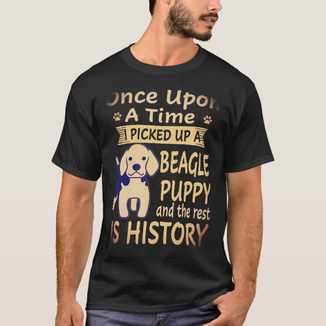 1 Es war einmal - Beagle Welpe Beagle T-Shirt (Vorderseite)