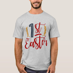 1. Estergraufarbe Herren Basic-T - Shirt