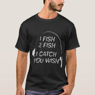 1 Fisch Bass Angler Lustiges Angelgeschenk Shirt